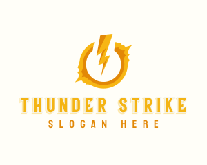 Electric Bolt Thunder logo design