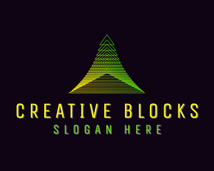 Pyramid Developer Tech logo design