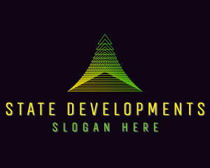 Pyramid Developer Tech logo design