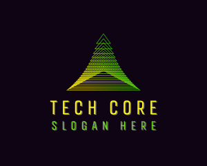 Pyramid Developer Tech logo design