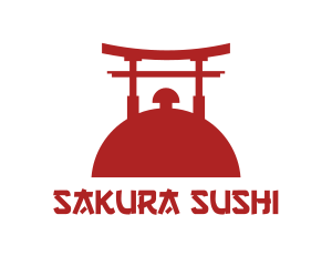 Japan Shrine Restaurant  logo design