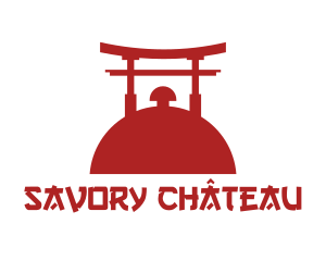 Japan Shrine Restaurant  logo design