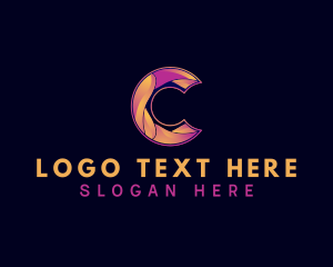 Generic Gradient Wave Letter C Logo