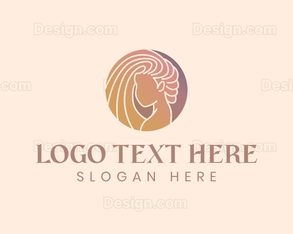 Gradient Beauty Woman Logo