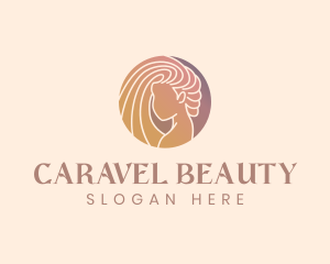 Gradient Beauty Woman logo design