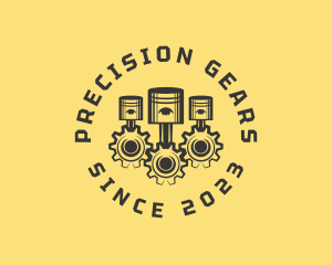 Piston Gear Machinist logo design