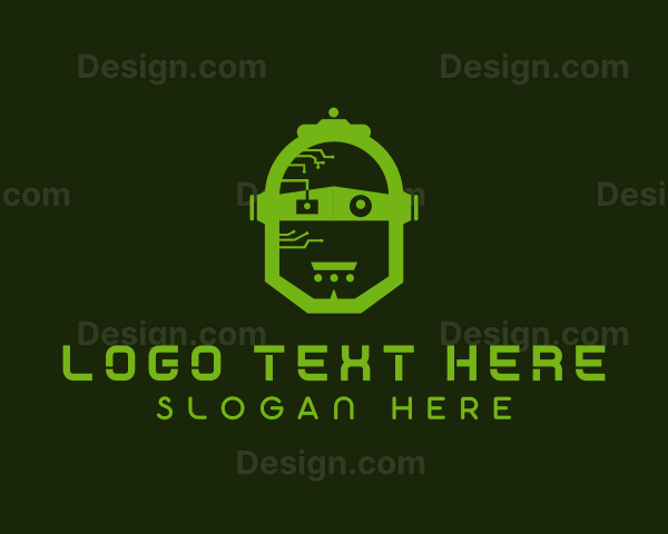 Tech Robot Head Logo