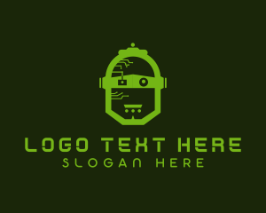 Tech Robot Head logo