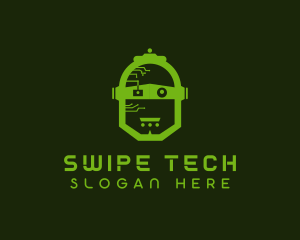 Tech Robot Head logo design