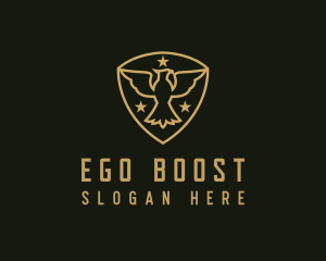 Military Star Eagle Insignia logo design