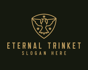 Military Star Eagle Insignia logo design