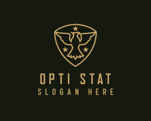 Military Star Eagle Insignia logo design