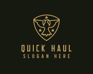 Military Star Eagle Insignia logo design