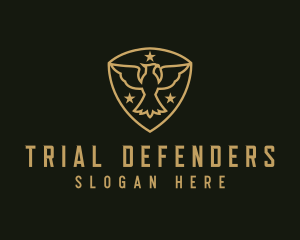 Military Star Eagle Insignia logo design