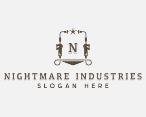 Industrial Steelworks Machinist logo design