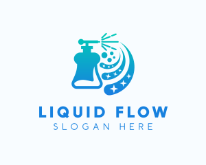 Cleaning Diswashing Liquid logo design