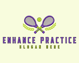 Tennis Racket Training logo design