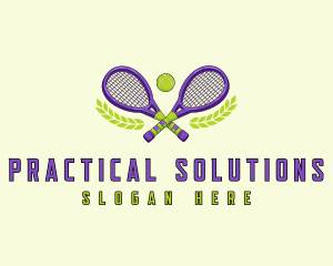 Tennis Racket Training logo design