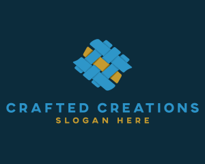 Fabric Pattern Weaver logo design