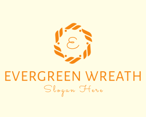 Organic Wreath Flower Boutique logo design