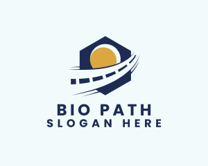 Road Highway Route logo design