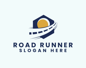 Road Highway Route logo design