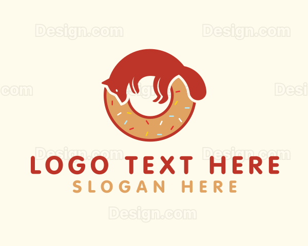 Fox Doughnut Letter O Logo