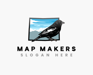  Colorado Lark Bunting Bird logo design