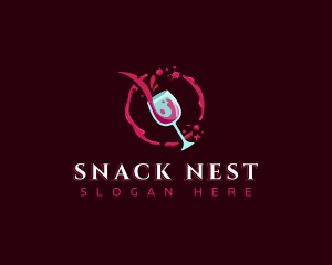 Wine Bar Liquor logo design