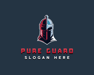 Helmet Knight Armor logo design