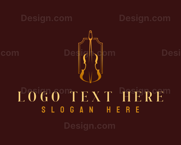 Luxury Violin Instrument Logo