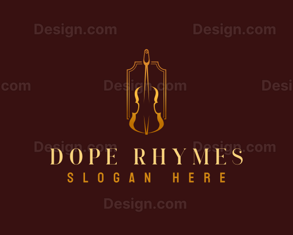 Luxury Violin Instrument Logo