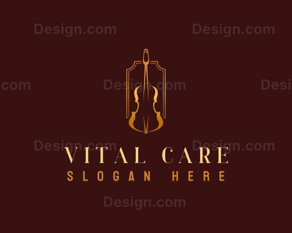 Luxury Violin Instrument Logo