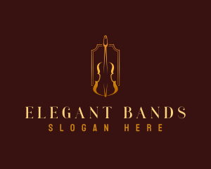 Luxury Violin Instrument logo design