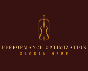 Luxury Violin Instrument logo design