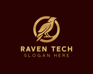 Wild Raven Bird logo design