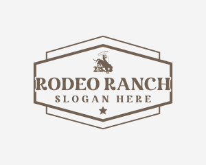 Cowboy Rodeo Badge logo design