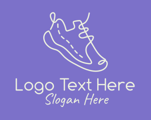 Running Shoes Doodle Logo