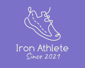 Running Shoes Doodle logo design