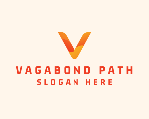 Application Letter V logo design