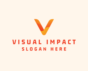 Application Letter V logo design