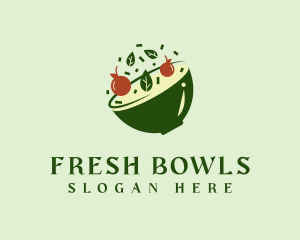 Healthy Food Bowl logo design