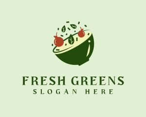 Healthy Food Bowl logo design