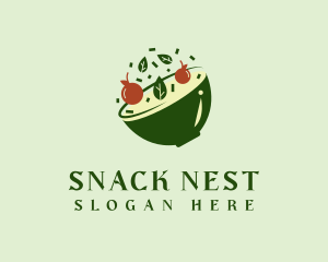 Healthy Food Bowl logo design