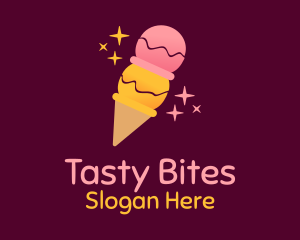 Starry Fruit Ice Cream Logo