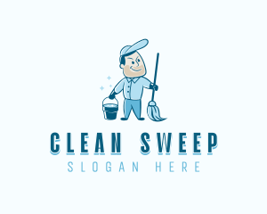 Janitorial Housekeeping Cleaner logo