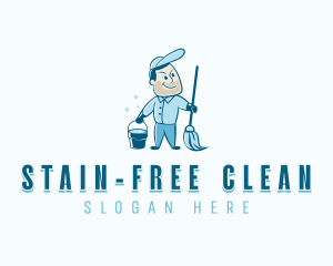 Janitorial Housekeeping Cleaner logo