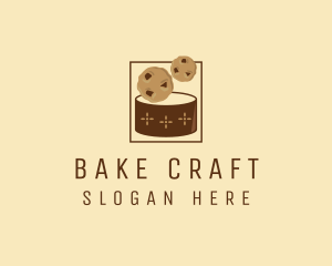 Chocolate Chip Cookie Jar logo design