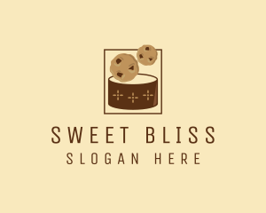 Chocolate Chip Cookie Jar logo design