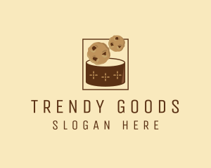 Chocolate Chip Cookie Jar logo design